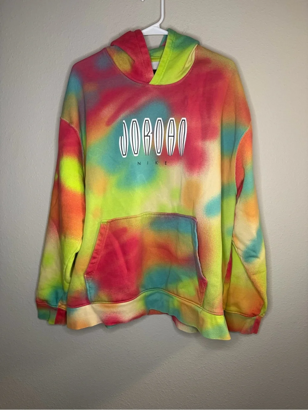 Nike Air Jordan Flight MVP Tie Dye Pullover Hoodie Hoody Men's Size XXL